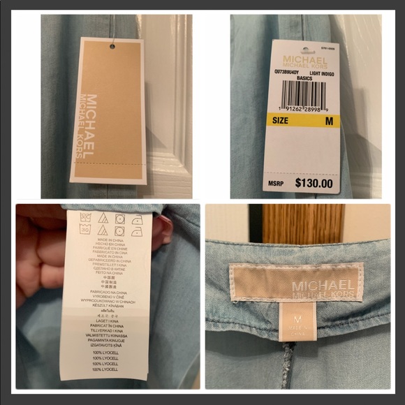 ❤️NWT Michael Kors Light Blue Pants Size 10❤️ - Picture 7 of 7